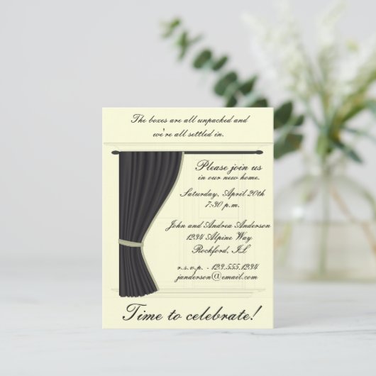 Uitnodiging voor de opwarming van de aarde (Staand voorkant)