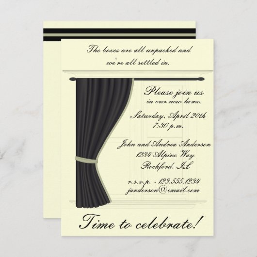 Uitnodiging voor de opwarming van de aarde (Voorkant / Achterkant)