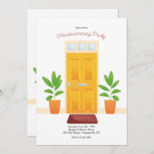 Uitnodiging voor de opwarming van de aarde (Voorkant / Achterkant)