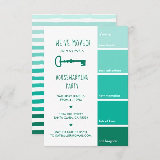 Uitnodiging voor de opwarming van de aarde | Monst (Voorkant / Achterkant)