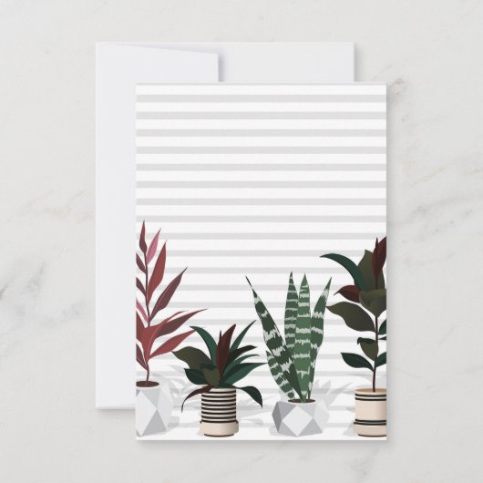 Uitnodiging voor de opwarming van de aarde | Plant (Achterkant)