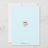 Uitnodiging voor de partij Cake (Achterkant)