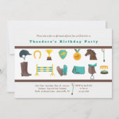 uitnodiging voor de partij Equestrian Elements Bir (Voorkant)