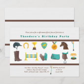 uitnodiging voor de partij Equestrian Elements Bir (Voorkant / Achterkant)