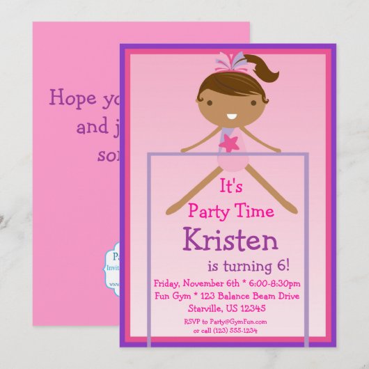 Uitnodiging voor de partij met de hoogste boog (Voorkant / Achterkant)