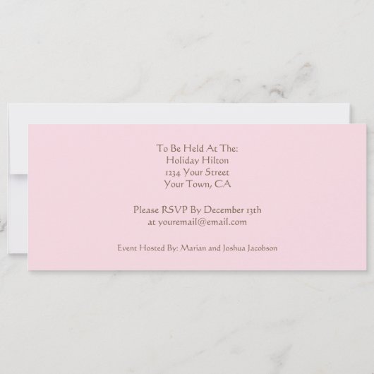 Uitnodiging voor de partij van de partij van de Gr (Achterkant)