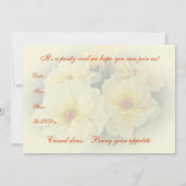 Uitnodiging voor de partij voor Gele Rozen (Achterkant)