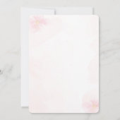 Uitnodiging voor de plaatsen waar ze naartoe gaat (Achterkant)