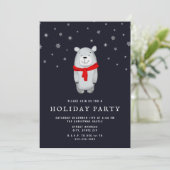 Uitnodiging voor de Polar Beer Holiday Party (Staand voorkant)