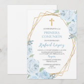 Uitnodiging voor de primera communión. (Voorkant / Achterkant)