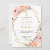 Uitnodiging voor de primera communión. (Voorkant)