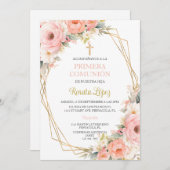 Uitnodiging voor de primera communión. (Voorkant / Achterkant)