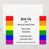 Uitnodiging voor de private partij van LGBT #1 (Voorkant / Achterkant)