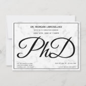 Uitnodiging voor de promotiepartij in Marble Gradu (Voorkant)