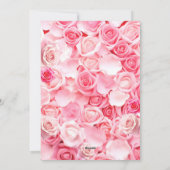 Uitnodiging voor de Red Rose Bridal Shower (Achterkant)