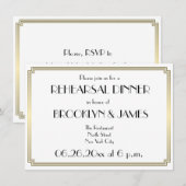 Uitnodiging voor de repetitie van de Gatsby Art De (Voorkant / Achterkant)