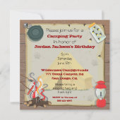 Uitnodiging voor de Rotische Camping Party (Voorkant)