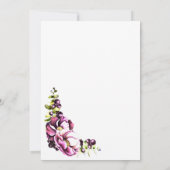 Uitnodiging voor de roze Floral Engagement Party (Achterkant)