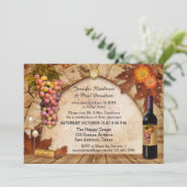 Uitnodiging voor de Rustic Wine Elope of Post Wedd (Staand voorkant)