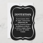 Uitnodiging voor de schedel bruidegom (Achterkant)
