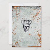  Uitnodiging voor de Skull en Crown Halloween Part (Achterkant)