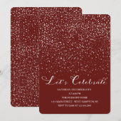 Uitnodiging voor de Sneeuwfeestdag (Voorkant / Achterkant)