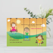 Uitnodiging voor de speeltuin (Staand voorkant)