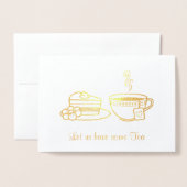 Uitnodiging voor de Steaming Cup en Cake Tea Party (Voorkant met envelop)