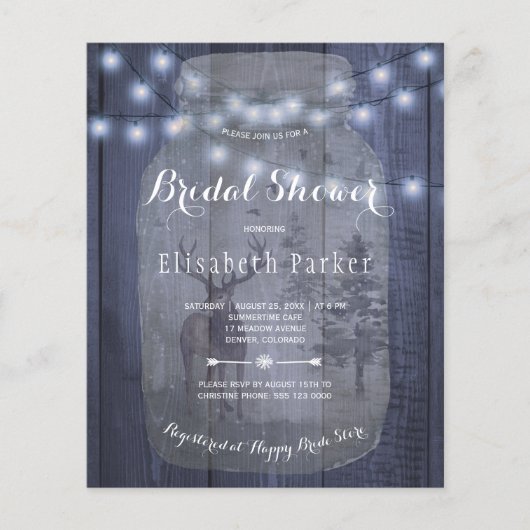 Uitnodiging voor de strenge winterdagdouche flyer (Voorkant)