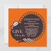 Uitnodiging voor de Thanksgiving van Turkije (Voorkant)