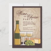 Uitnodiging voor de Toscaanse partij voor wijn- en (Voorkant)