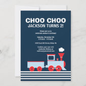 Uitnodiging voor de trein - Verjaardagsuitnodiging (Voorkant)