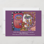 Uitnodiging voor de trouwerij van engel- en duivel (Achterkant)