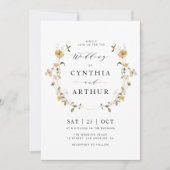 uitnodiging voor de trouwerij van fijne wilde plan (Voorkant)