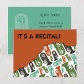 uitnodiging voor de tuba-overweging briefkaart (Voorkant / Achterkant)