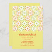 Uitnodiging voor de tweede zomerpartij (Voorkant / Achterkant)