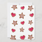 Uitnodiging voor de uitwisseling van kerstkoekjes (Achterkant)