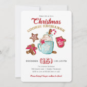 Uitnodiging voor de uitwisseling van kerstkoekjes (Voorkant)
