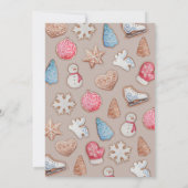 Uitnodiging voor de uitwisseling van kerstkoekjes (Achterkant)