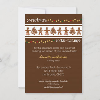 Uitnodiging voor de uitwisseling van kerstkoekjes
