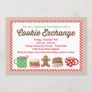 Uitnodiging voor de uitwisseling van kerstkoekjes