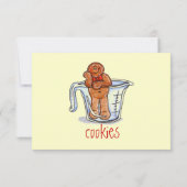 Uitnodiging voor de uitwisseling van kerstkoekjes (Achterkant)