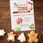 Uitnodiging voor de uitwisseling van kerstkoekjes