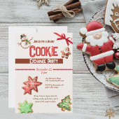 Uitnodiging voor de uitwisseling van kerstkoekjes