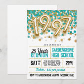 Uitnodiging voor de universiteitsreünie van 1997 (Voorkant / Achterkant)