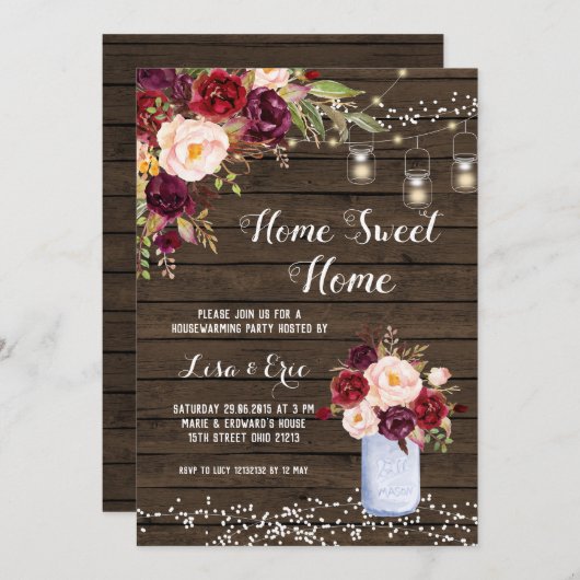 Uitnodiging voor de ustige Winterpartij voor opwar (Voorkant / Achterkant)