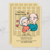 Uitnodiging voor de Valentijnsdag van de Senior Ci (Voorkant / Achterkant)