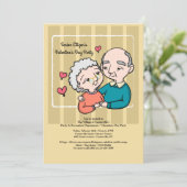 Uitnodiging voor de Valentijnsdag van de Senior Ci (Staand voorkant)