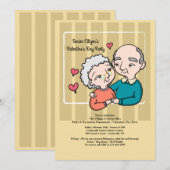 Uitnodiging voor de Valentijnsdag van de Senior Ci (Voorkant / Achterkant)