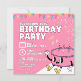 Uitnodiging voor de verjaardag